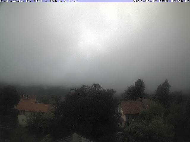 immagine della webcam nei dintorni di Torino Bric della Croce: webcam Castagneto Po